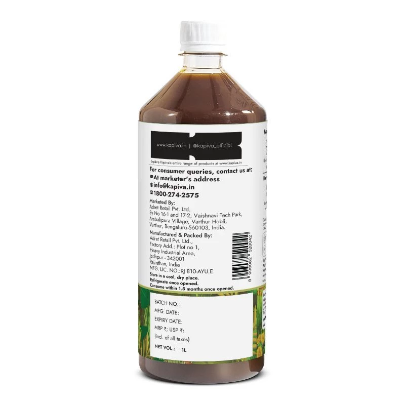 Kapiva Ayurveda Wheatgrass Juice (Ayurvedic Juice for Detoxification), 1 L-8.webp